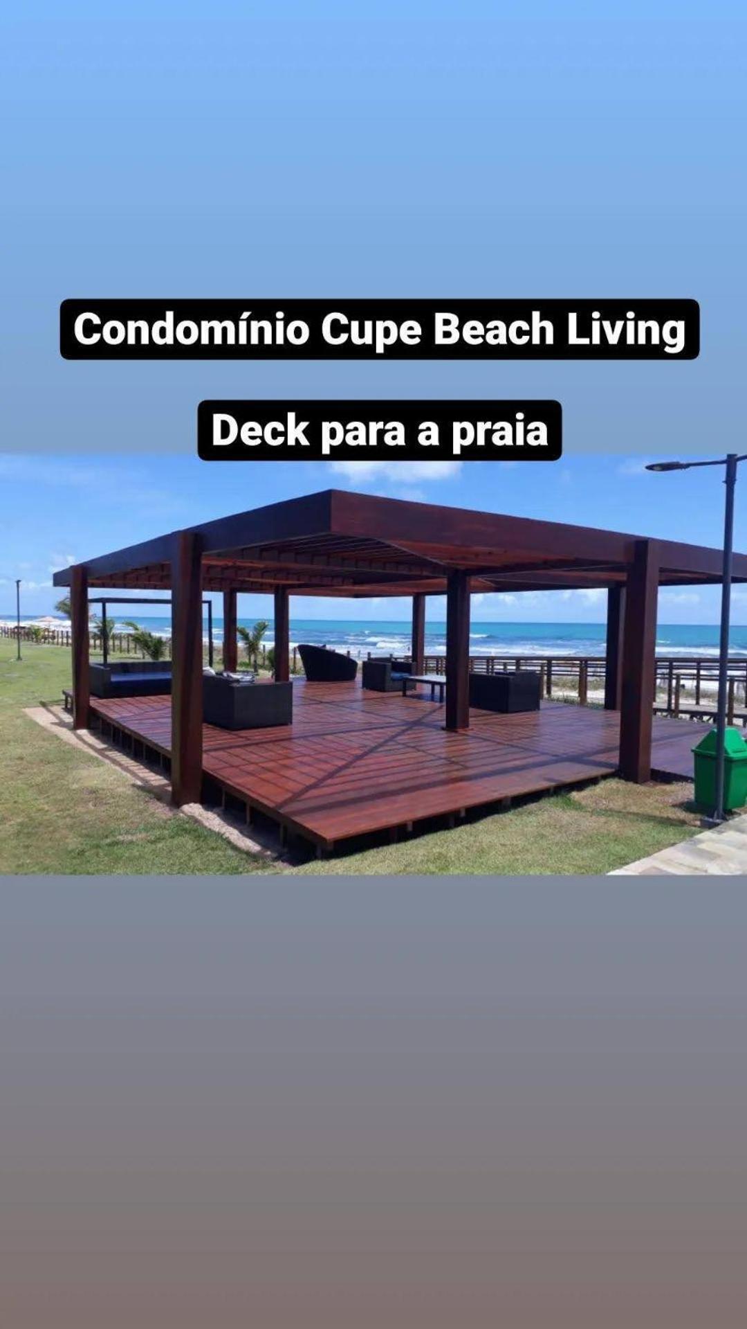 Luxuoso Flat 3 Quartos, Terreo, No Cupe Beach Living - Beira Mar De Pôrto das Galinhas Exterior foto